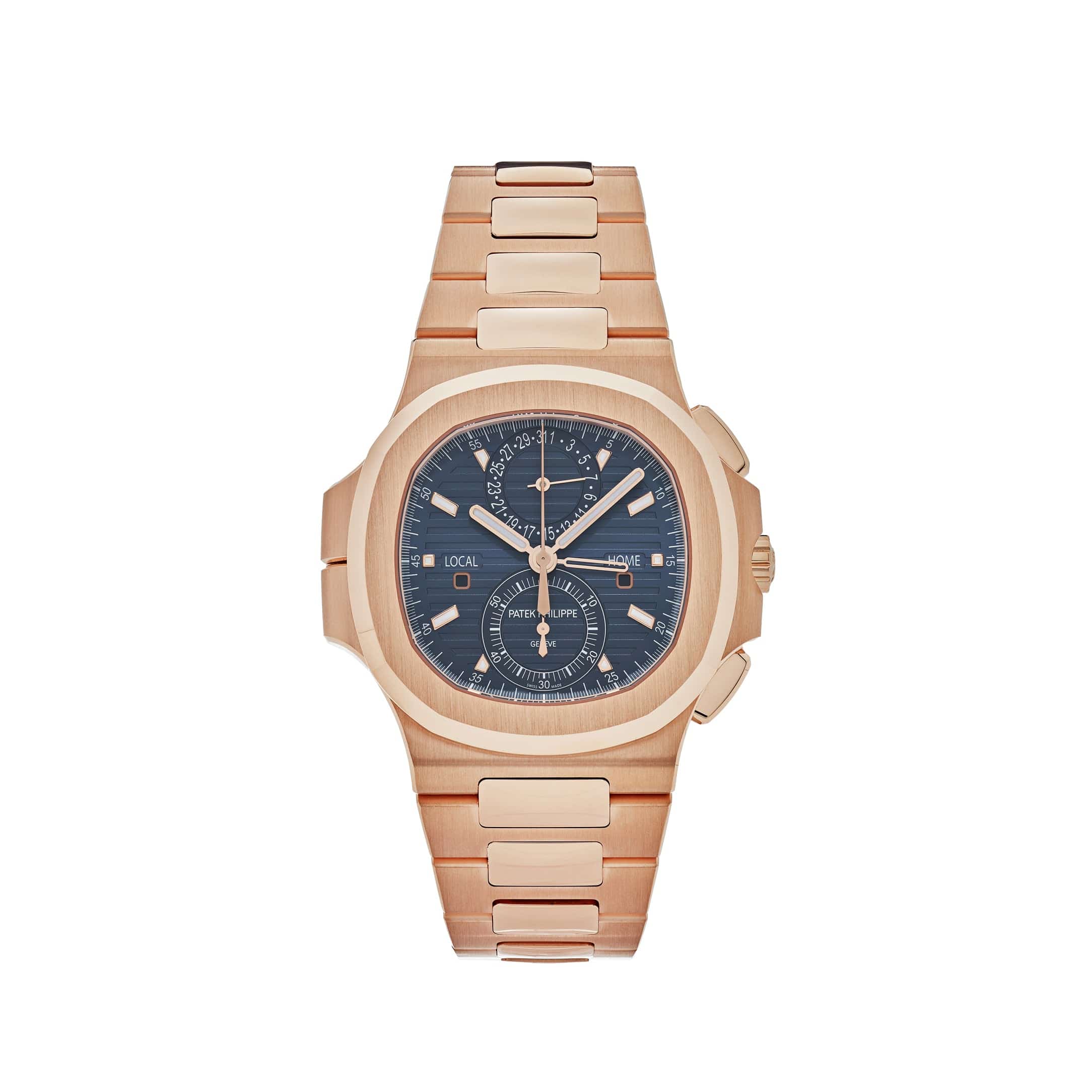 Patek Philippe 5990 Rose Gold: A Timeless Nautilus Travel Time Chronograph