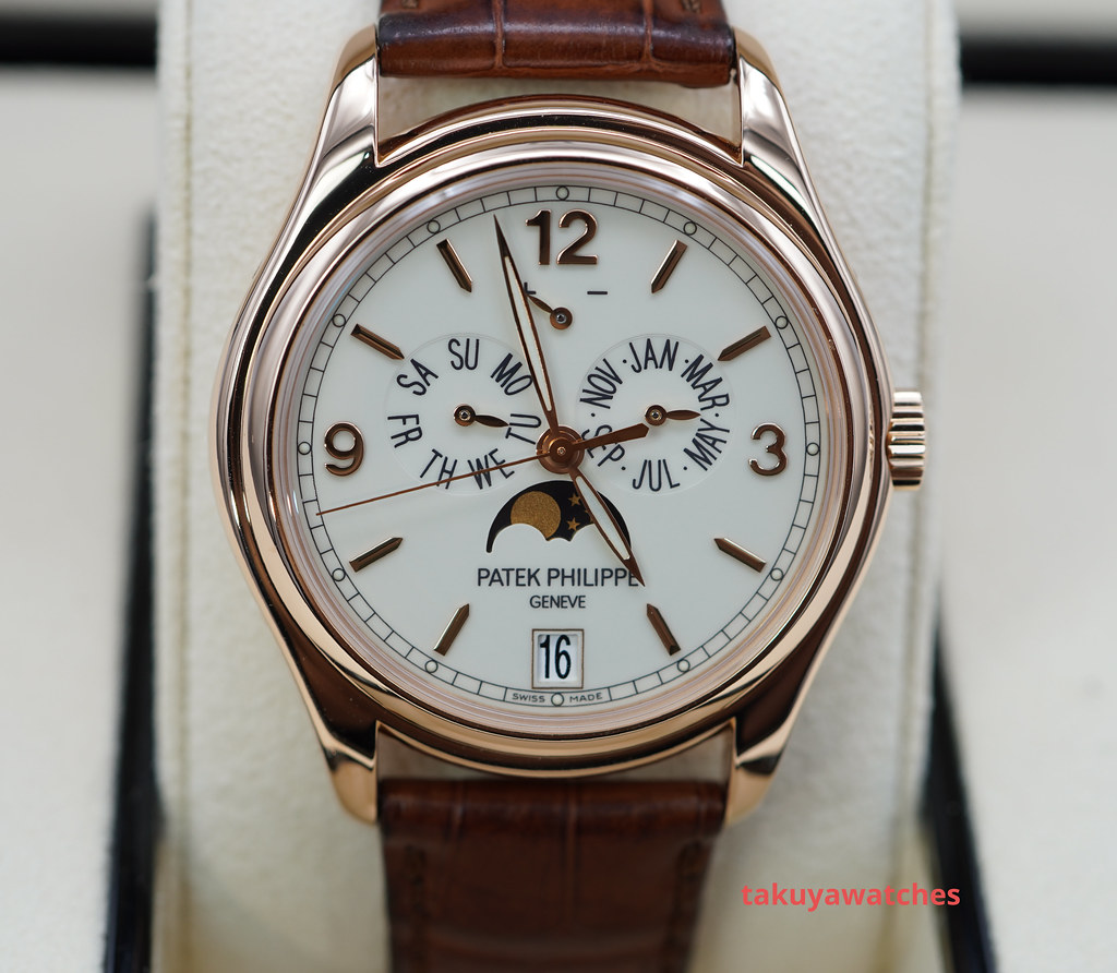 Buy Patek Philippe 5146R Annual Calendar 39mm Rose Gold with Leather Strap