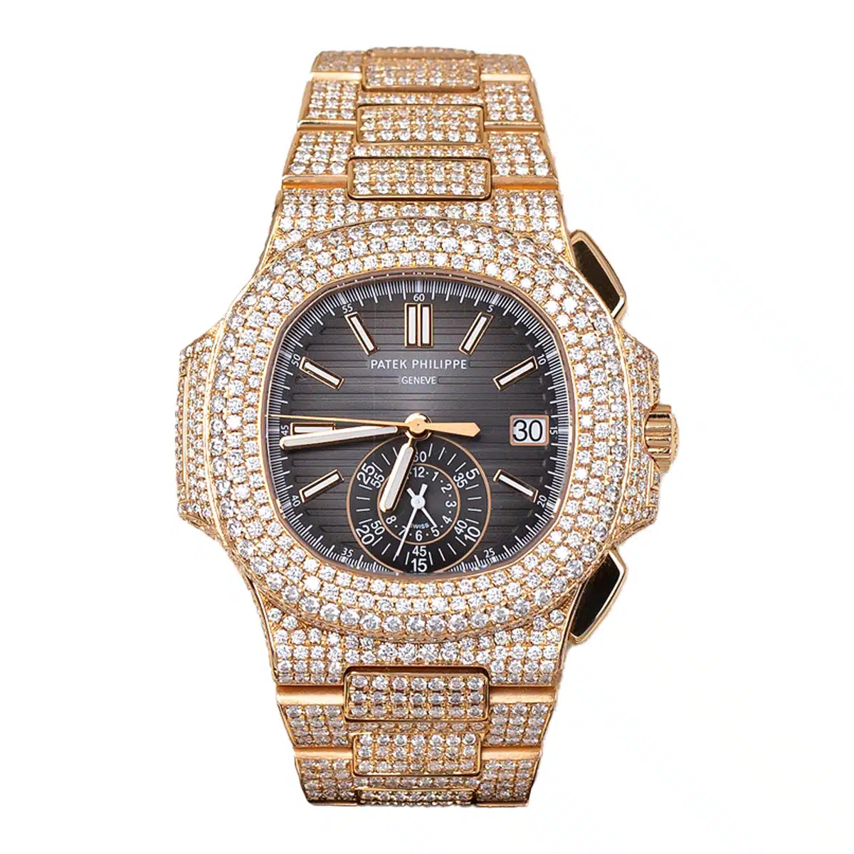 Iced Out Patek Philippe Nautilus: A Glimpse into Diamond Luxury Watches