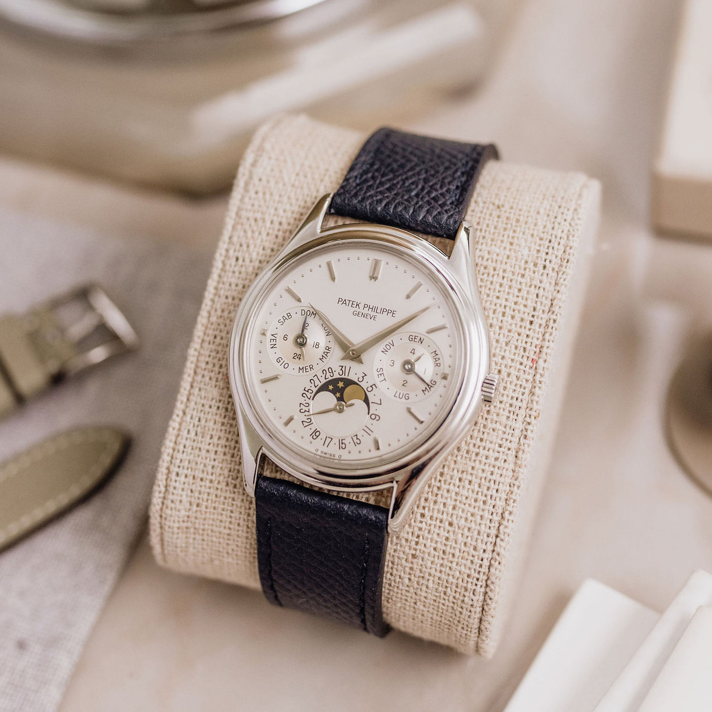 Patek Philippe 3940P: Rare Platinum Automatic Perpetual Calendar Watch