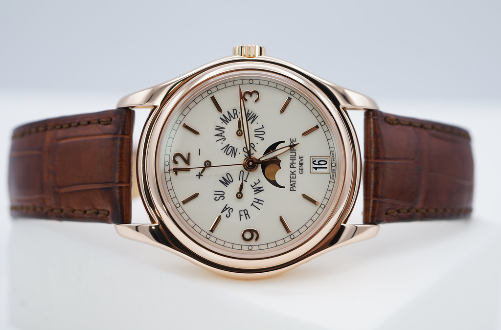 Buy Patek Philippe 5146R Annual Calendar 39mm Rose Gold with Leather Strap