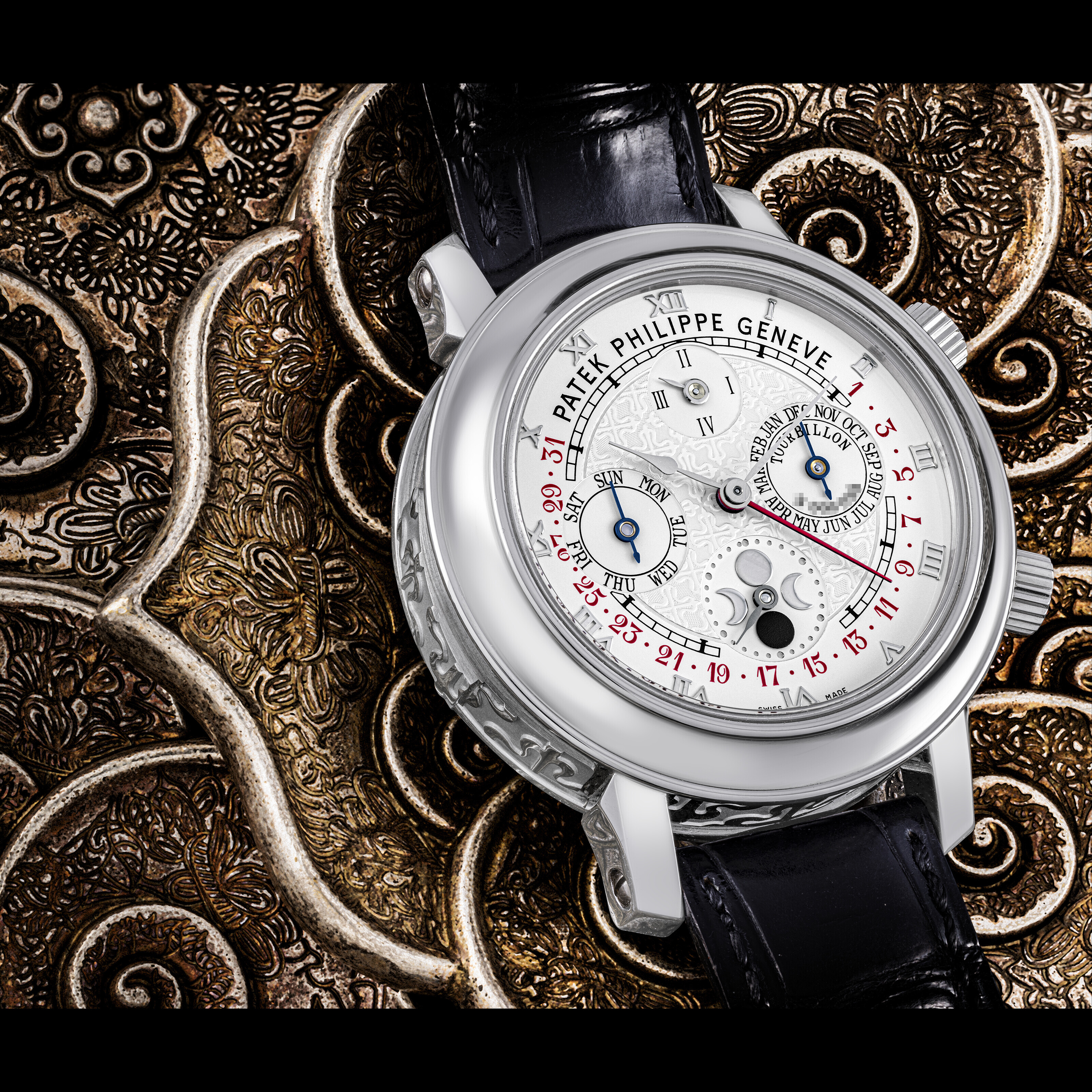 Patek Philippe 5217P: The Luxury Watch Featuring Platinum Case and 56 Baguette Diamonds