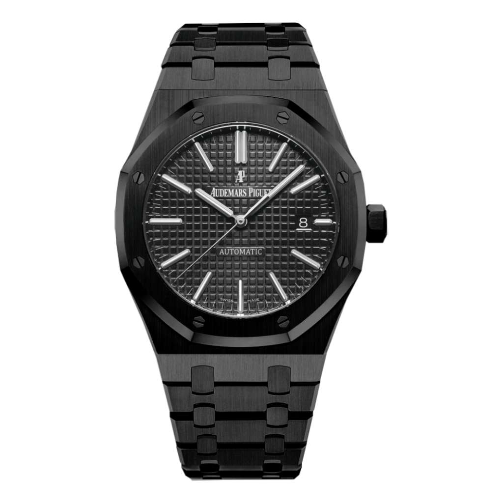 Shop Audemars Piguet Royal Oak Black Dial Watches at Low Prices