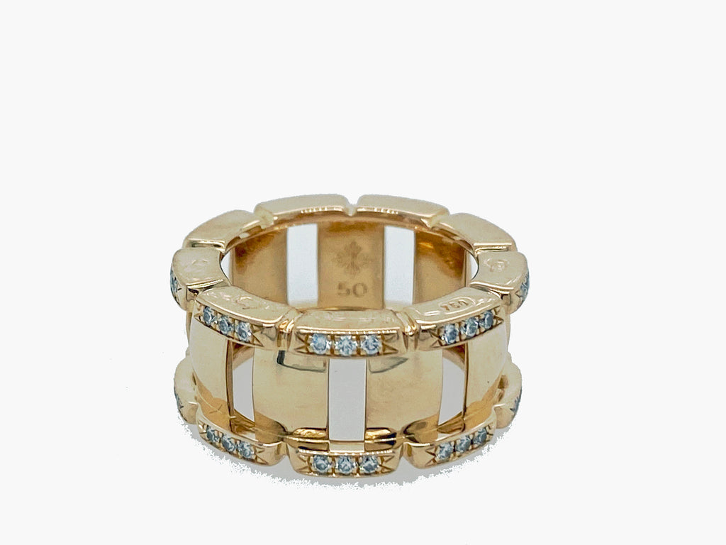 Shop Authentic Patek Philippe Rings: Elegant 18K Gold and Diamond Collections