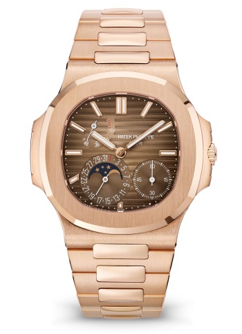 Discover the Patek Philippe Nautilus Rose Gold 5712/1R-001 with Moon Phases